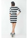 Striped Sleeved Jersey Dress